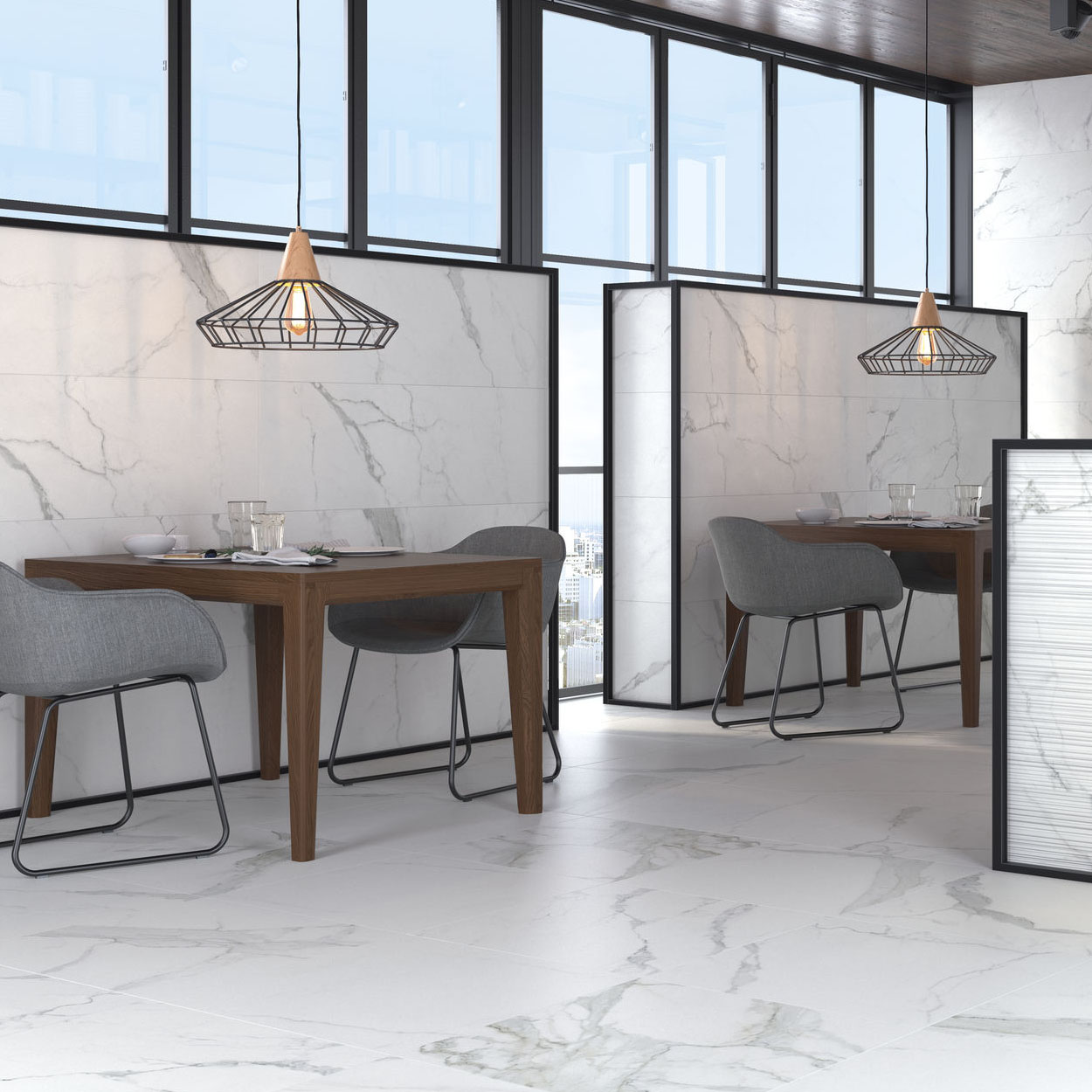 Cifre Ceramica Statuario mat Tegel relieve 40x120cm